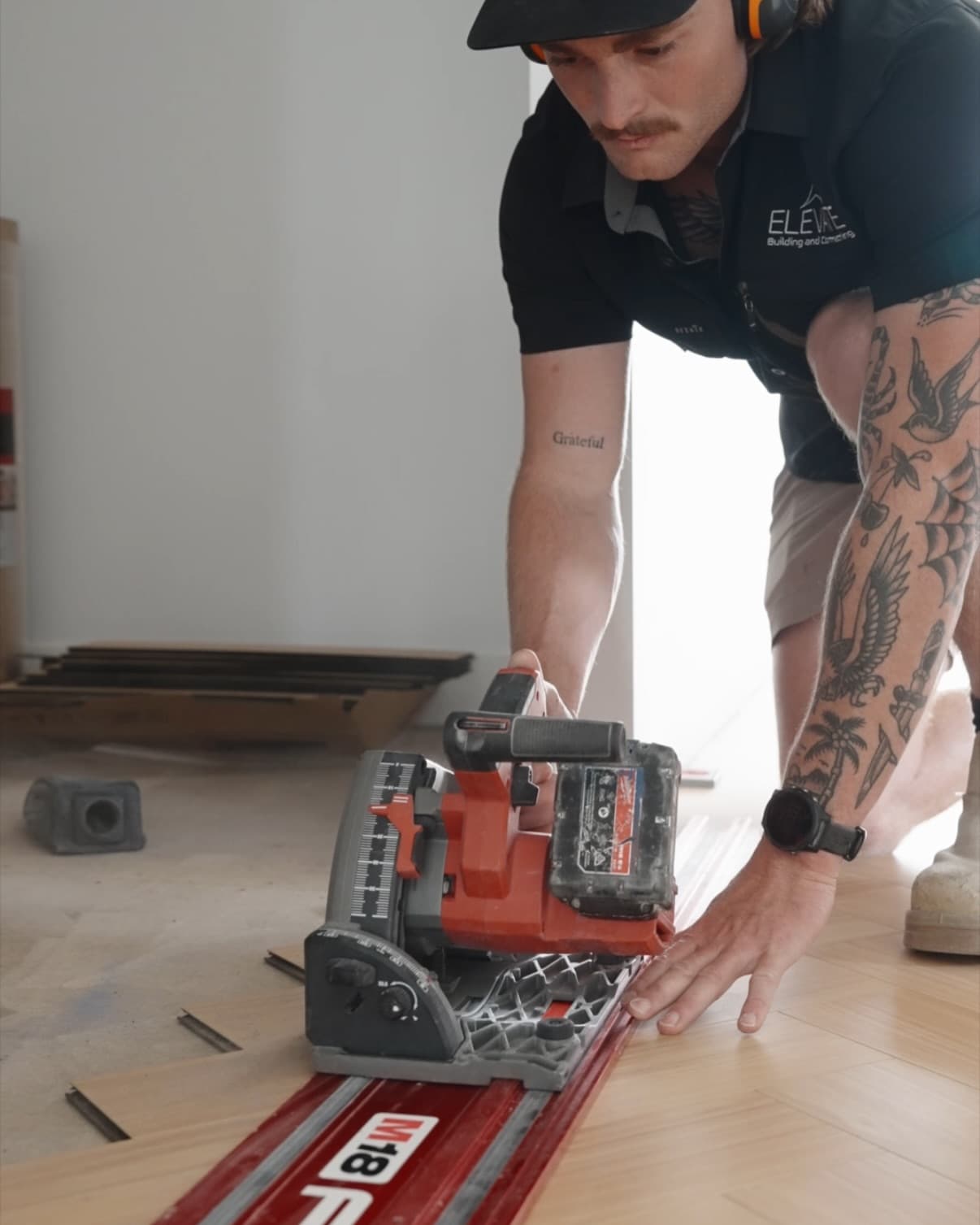 Matt Reynolds on site — Elevate Building & Contracting